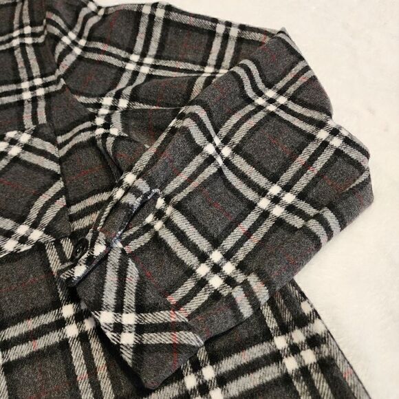 1 Clique Womens Gray and Black Plaid Flannel Shacket Size 3X - Picture 4 of 11